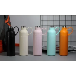 Παγούρι Θερμός Aνοξείδωτο 500ml με αποσπώμενο Καλαμάκι ΜΥΖ-102 Γαλάζιο