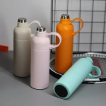 Παγούρι Θερμός Aνοξείδωτο 500ml με αποσπώμενο Καλαμάκι ΜΥΖ-102 Γαλάζιο