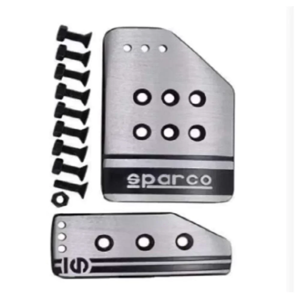 Πεταλιέρες αυτοκινήτου 2 τμχ SPARCO HW-0305S ασημί χρώμα