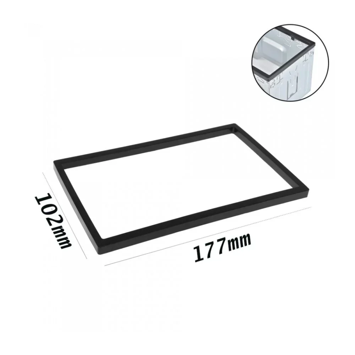 Πλαίσιο Οθόνης Αυτοκινήτου 2Din 178x102x6.7mm CTC-840 Μαύρο