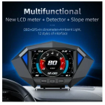 Ψηφιακή οθόνη ενδείξεων αυτοκινήτου P1 HUD Head Up Display OBD2 GPS - μαύρο