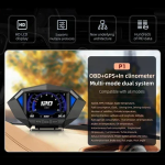 Ψηφιακή οθόνη ενδείξεων αυτοκινήτου P1 HUD Head Up Display OBD2 GPS - μαύρο - Image 3