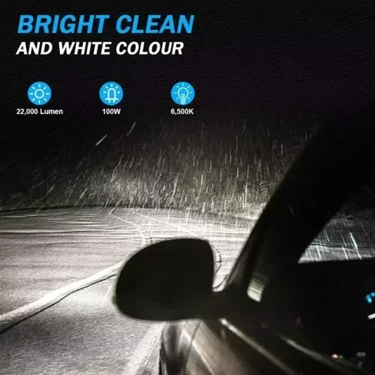 Σετ 2τμχ φώτα πορείας LED 100W 6500K 22000lumen NovSight A500-N62-H7 - Image 5