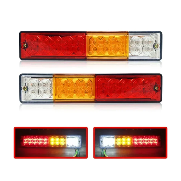 Σετ LED Φανοί Οπίσθιοι 12V / 24V Φρένων – Φλας – Θέσης – Όπισθεν 2 τμχ