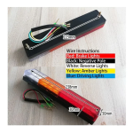 Σετ LED Φανοί Οπίσθιοι 12V / 24V Φρένων – Φλας – Θέσης – Όπισθεν 2 τμχ