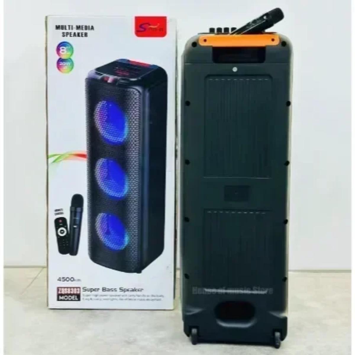 Σύστημα Karaoke με Ασύρματo Μικρόφωνo ZQS8303 σε Μαύρο Χρώμα