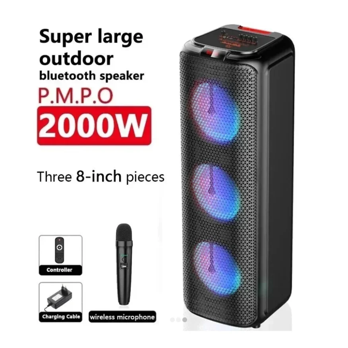Σύστημα Karaoke με Ασύρματo Μικρόφωνo ZQS8303 σε Μαύρο Χρώμα