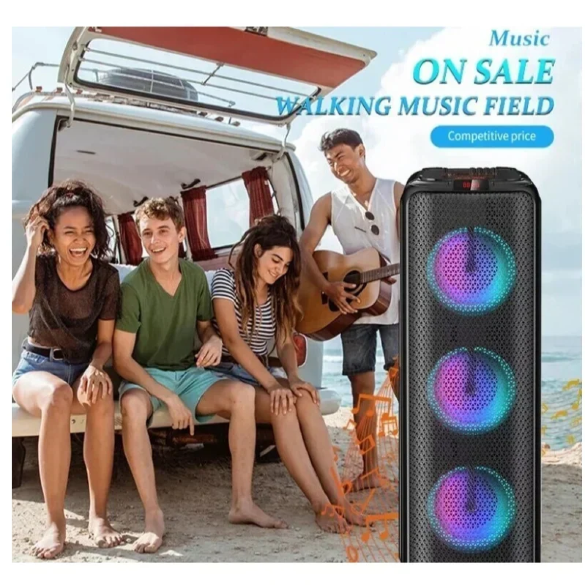 Σύστημα Karaoke με Ασύρματo Μικρόφωνo ZQS8303 σε Μαύρο Χρώμα