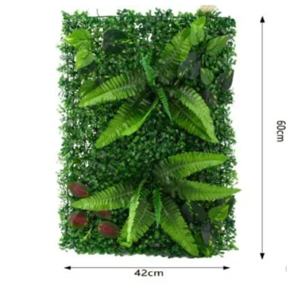 Τεχνητή διακοσμητική φυλλωσιά 60x42cm σε πράσινο χρώμα - 84620