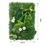 Τεχνητή διακοσμητική φυλλωσιά 60x42cm σε πράσινο χρώμα - 84622