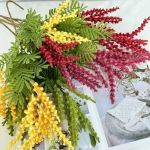 Τεχνητό διακοσμητικό φυτό 55cm σε λευκό χρώμα SDS-25019 - Image 3