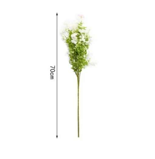 Τεχνητό διακοσμητικό φυτό 70cm σε πράσινο/λευκό χρώμα SDS-25031