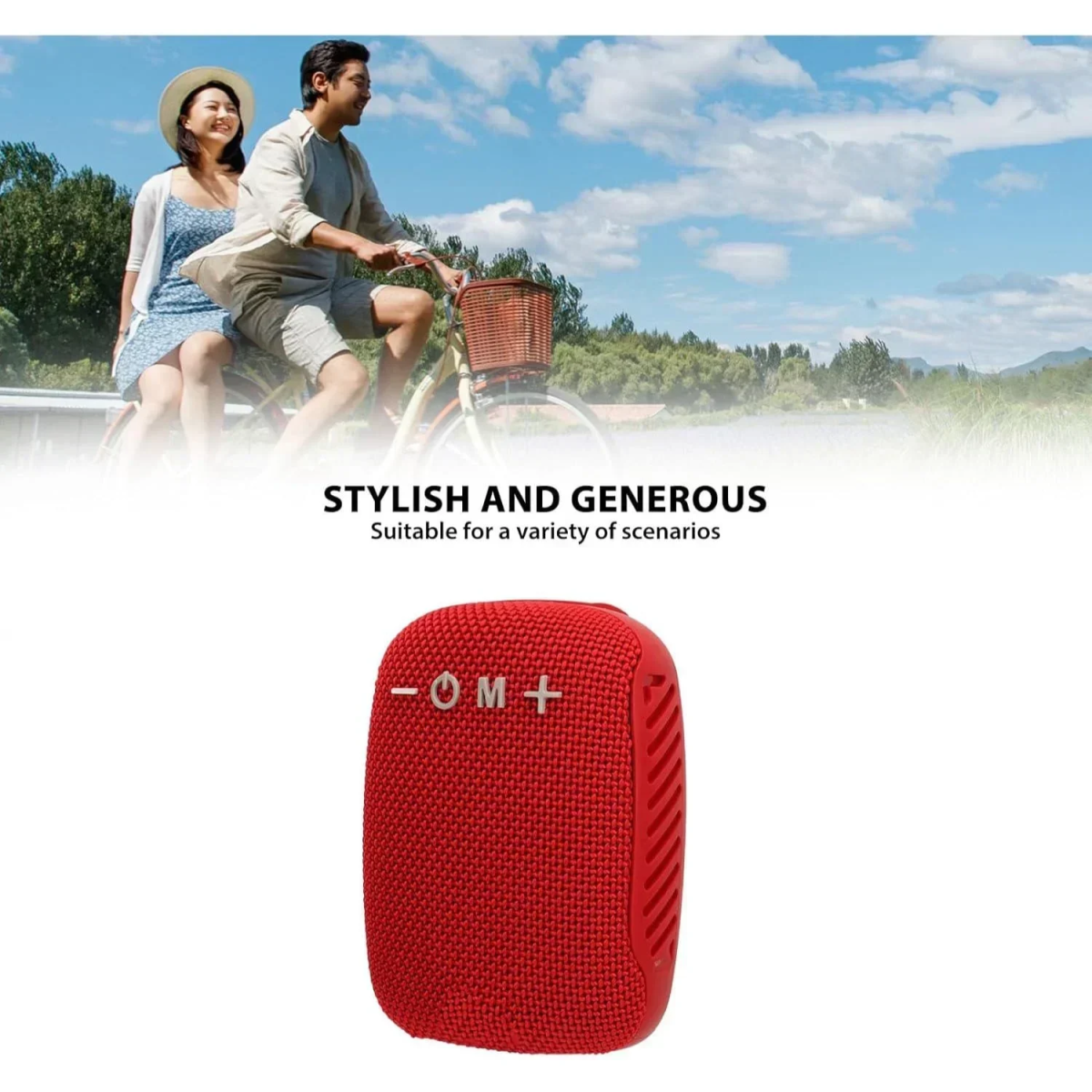 TG-392 Ηχείο Bluetooth 5W με Ραδιόφωνο Κόκκινο