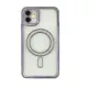 Θήκη Σιλικόνης Glitter and Strass MagSafe με Προστασία Κάμερας Μωβ iPhone 16 Plus