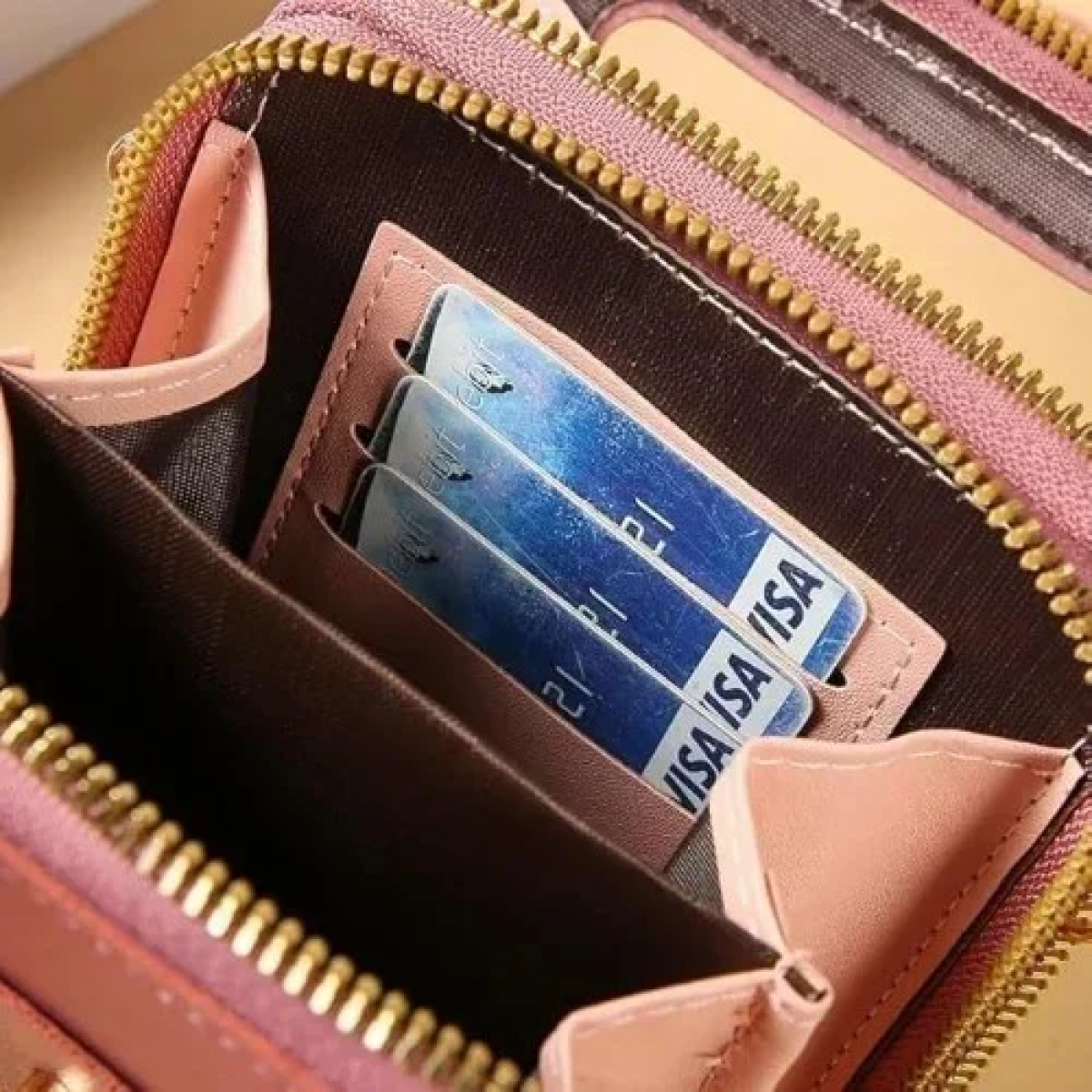 Τσαντάκι με Λουράκι Λαιμού/Ώμου για Κινητό με δυνατότητα αφής & θήκες με φερμουάρ SJBB18