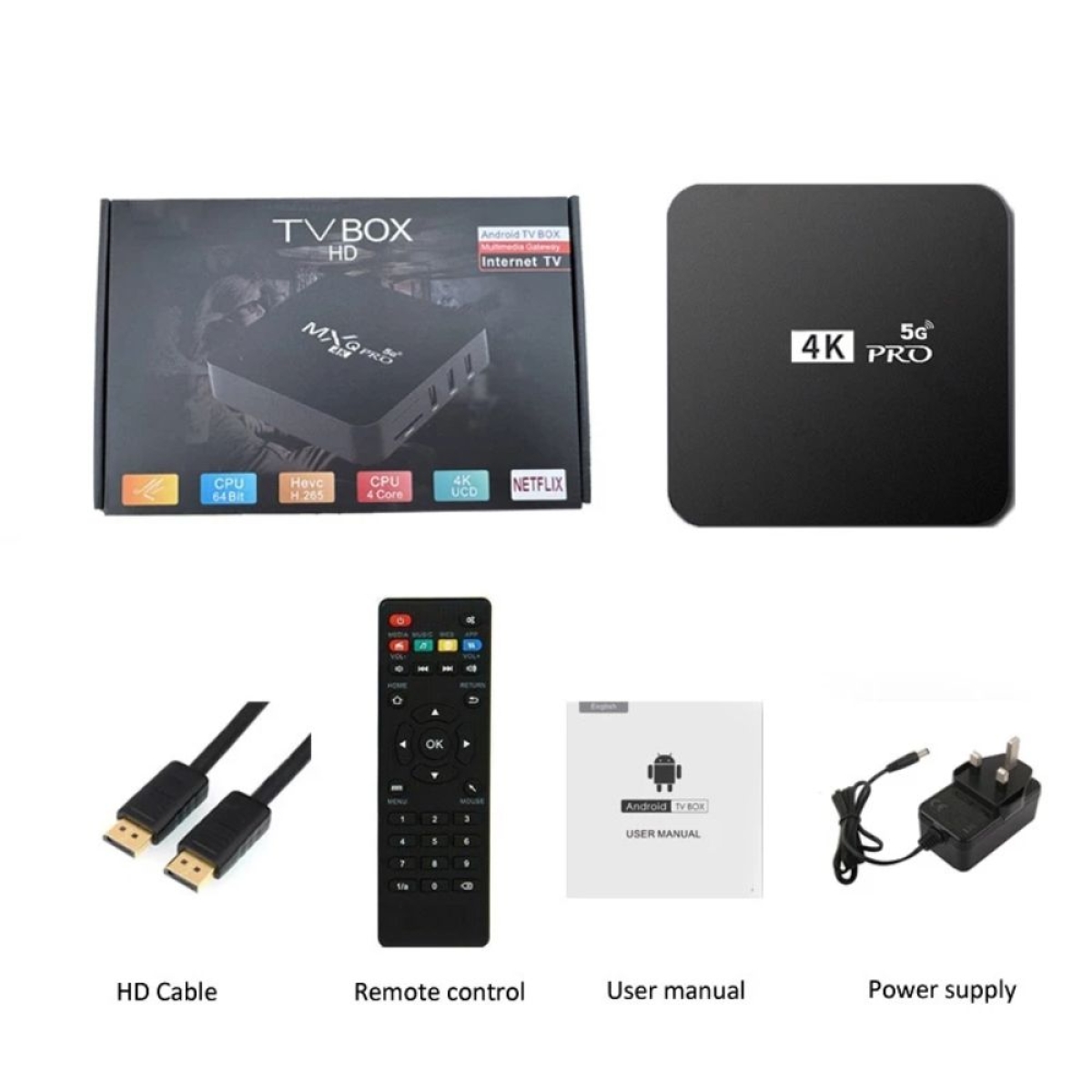 TV Box MXQ Pro 5G 4K UHD με WiFi USB 2.0 16GB RAM και 256GB αποθηκευτικό χώρο με λειτουργικό Android 11.1