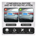 Universal Rear Lip - Διαχύτης (Diffuser) Οπίσθιου Προφυλακτήρα Αυτοκινήτου 840mm με 7 Πτερύγια