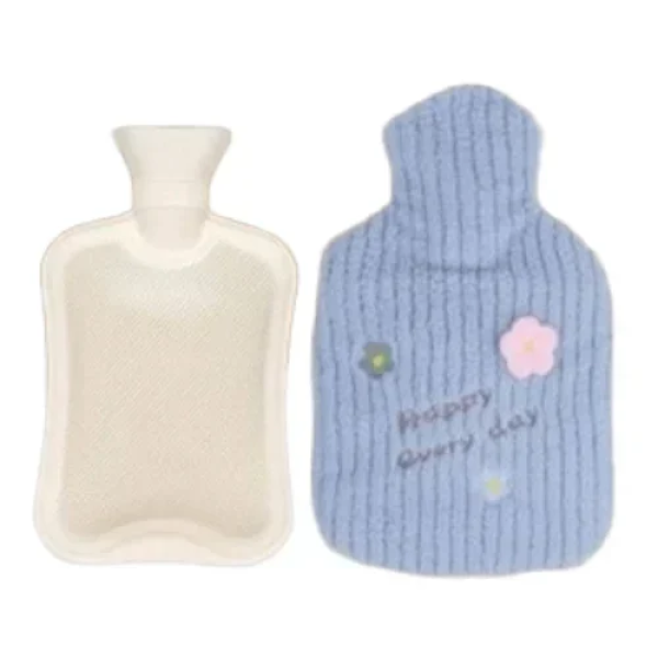 Θερμοφόρα Ζεστού Νερού 2L με Κάλυμμα Μπλε Hoomei HM-8732A