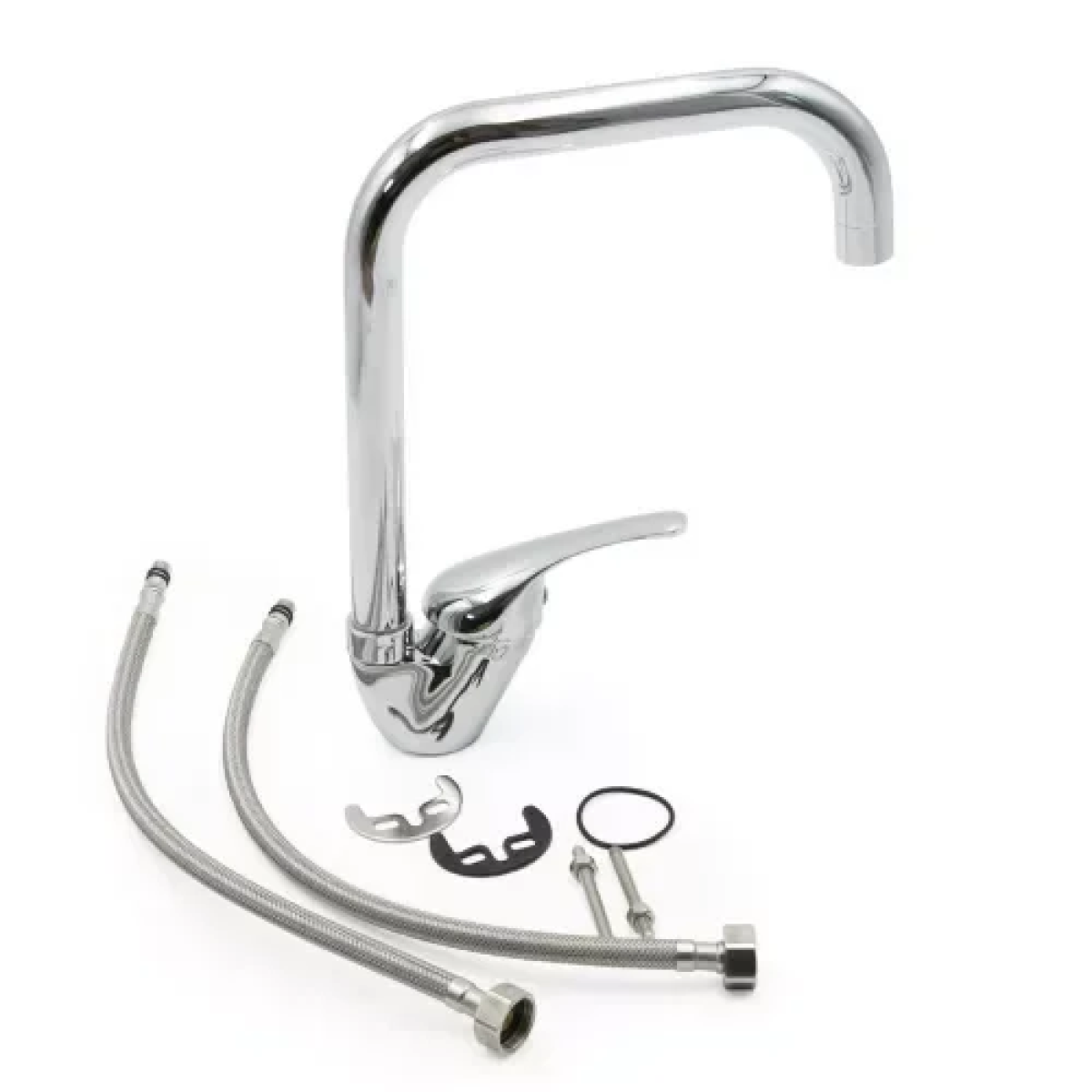 Αναμεικτική Μπαταρία Νιπτήρα Ασημί XJ-D07