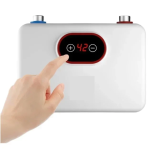 Ηλεκτρικός Ταχυθερμαντήρας - Ταχιθερμοσίφωνας Μπάνιου Μονοφασικός 5500W με LED Ψηφιακή Οθόνη & Προστασία Υπερθέρμανσης ZPCB-G5500-1