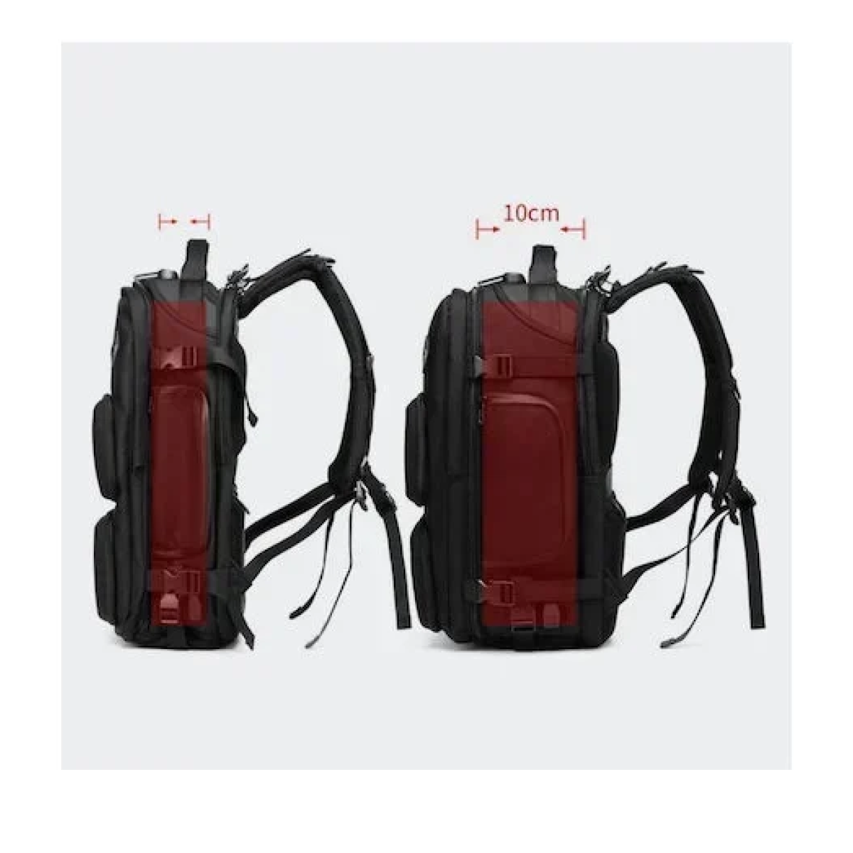 Υφασμάτινο σακίδιο πλάτης αδιάβροχο με θύρα USB 26lt 9309 Ozuko - camo - Image 2