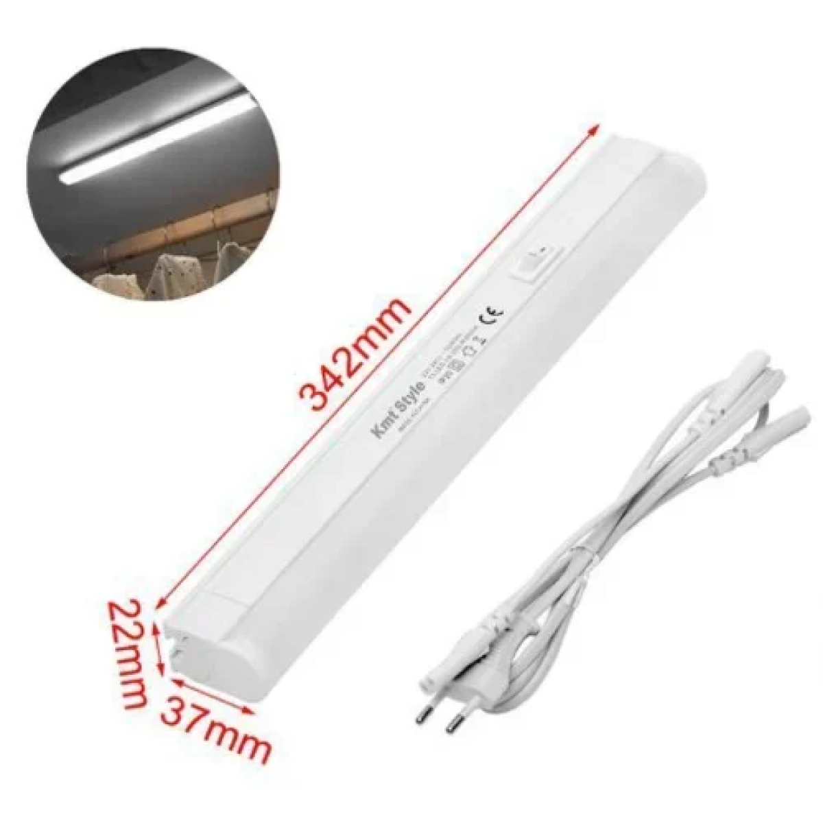 Φωτιστικό Ντουλάπας LED 4W IP20 342x22x37mm 2303601