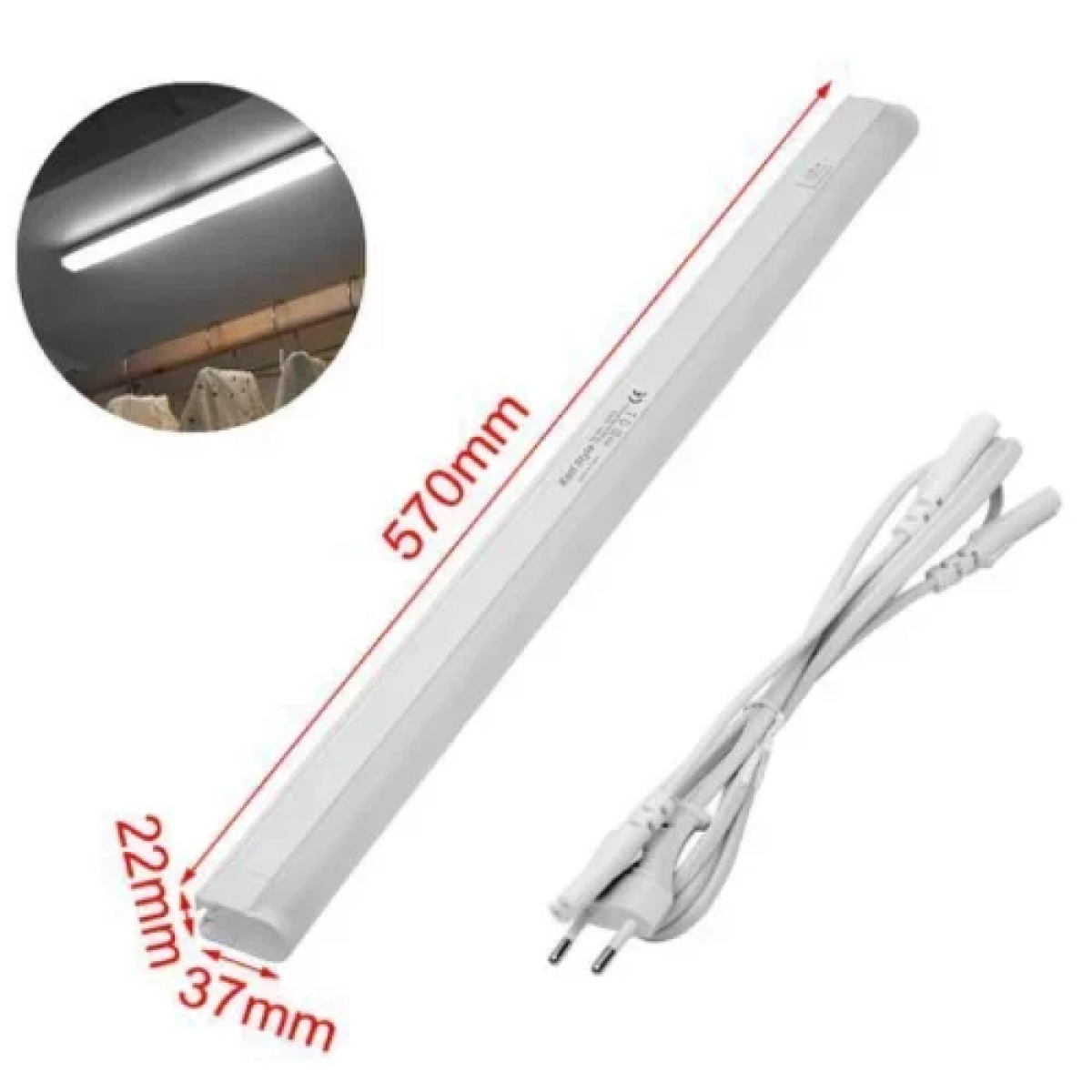 Φωτιστικό Ντουλάπας LED 7W IP20 570x22x37mm 2303602