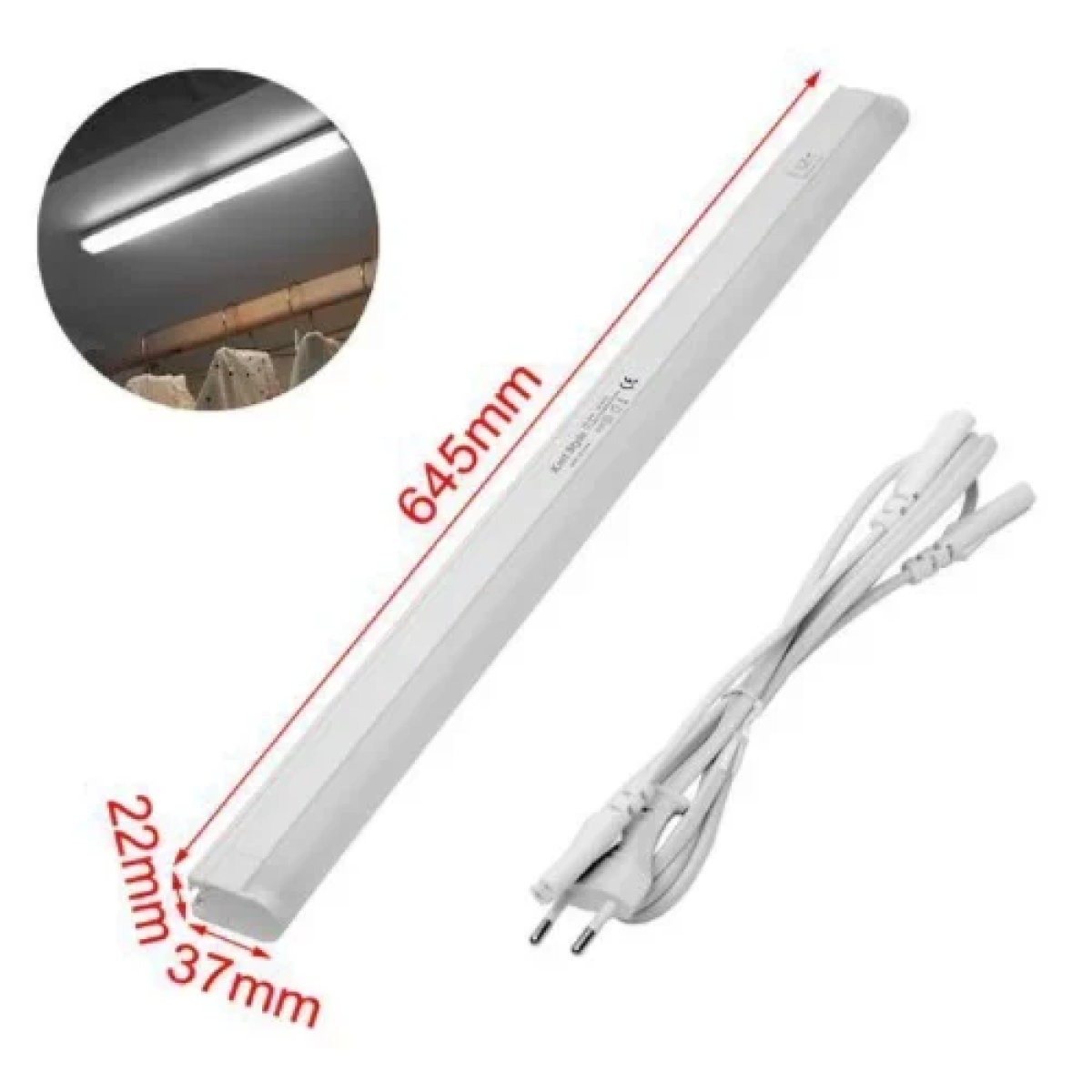 Φωτιστικό Ντουλάπας LED 9W IP20 645x22x37mm 2303603