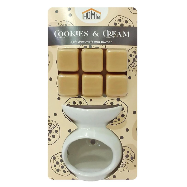 Βάση με αρωματικό wax melt cookies & cream 6 κύβοι Homie 423058