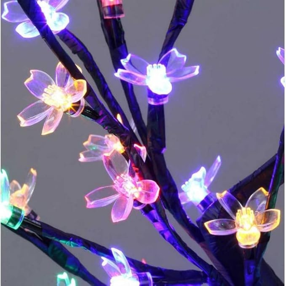 Επιτραπέζιο διακοσμητικό δέντρο 96LED με RGB φωτισμό - μαύρο - Image 4