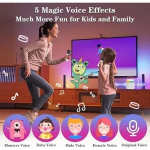 Y1 Ασύρματο Ηχείο Bluetooth 5.3 με λαβή μεταφοράς, LED Φωτισμό & μικρόφωνο Karaoke - Λευκό
