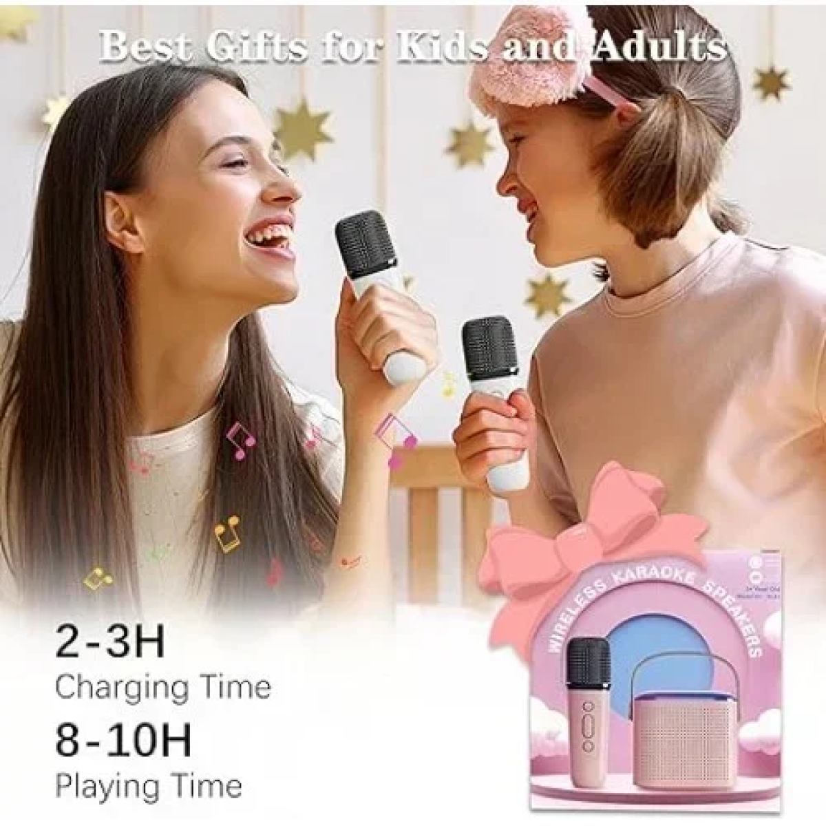 Y1 Ασύρματο Ηχείο Bluetooth 5.3 με λαβή μεταφοράς, LED Φωτισμό & μικρόφωνο Karaoke - Λευκό