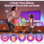 Y1 Ασύρματο Ηχείο Bluetooth 5.3 με λαβή μεταφοράς, LED Φωτισμό & μικρόφωνο Karaoke - Ροζ