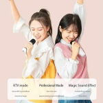 BT-K7 Ασύρματο Ηχείο Bluetooth με λαβή μεταφοράς, LED Φωτισμό & μικρόφωνο Karaoke - Λευκό
