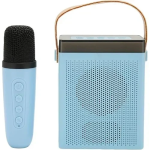BT-K7 Ασύρματο Ηχείο Bluetooth με λαβή μεταφοράς, LED Φωτισμό & μικρόφωνο Karaoke - Μπλε