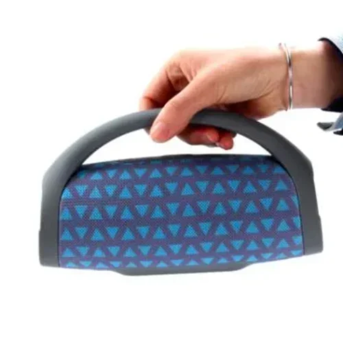 C2B Ασύρματο Φορητό Ηχείο (Bluetooth, USB, Micro SD, 3.5, MIC, FM) με λαβή μεταφοράς - Γαλάζιο/Γκρι