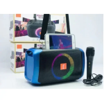 R-119 Ασύρματο Φορητό Ηχείο Bluetooth RGB με Ιμάντα ώμου & Μικρόφωνο Μαύρο/Μπλε