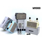 M1000 Ασύρματο Φορητό Ηχείο Bluetooth Party Box με 2 Μικρόφωνα