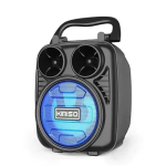 1182 Μίνι Ασύρματο Φορητό Ηχείο Bluetooth 3″ με LED Φωτισμό - Μαύρο/Μπλε
