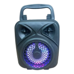 LS-3300 Μίνι Ασύρματο Φορητό Ηχείο Bluetooth 3″ με LED Φωτισμό - Μαύρο