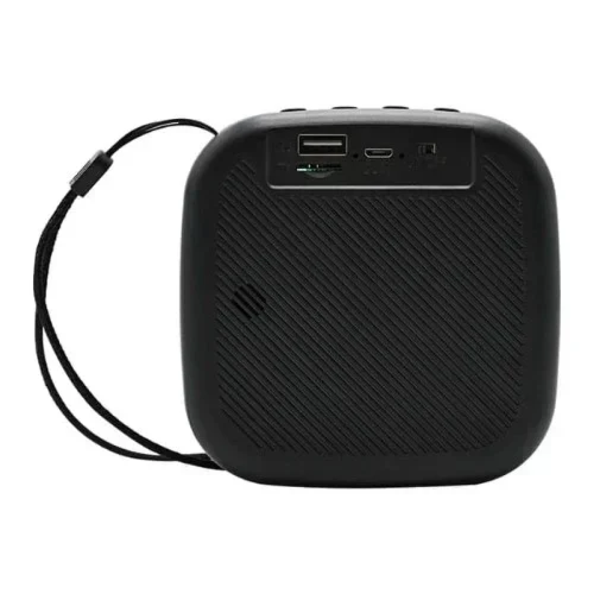 A013 Μίνι Ασύρματο Φορητό Ηχείο Bluetooth με LED Φωτισμό και λουράκι μεταφοράς Μαύρο