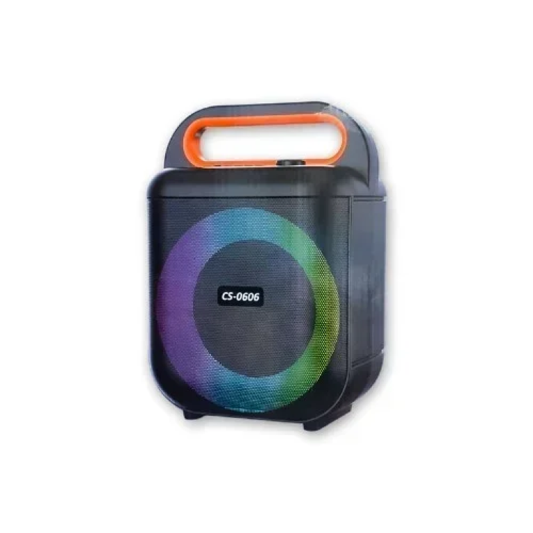 CS-0606 Ασύρματο Φορητό Ηχείο (Bluetooth/USB/TF/MIC) με LED RGB Φωτισμό & Μικρόφωνο