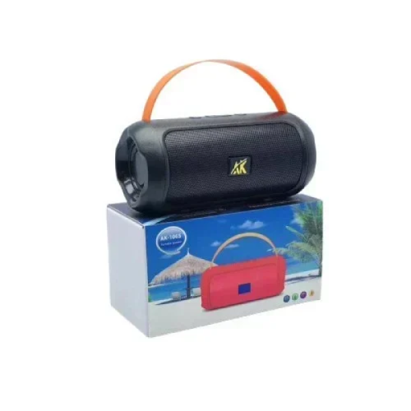 AK-106S Ασύρματο Φορητό Ηχείο Bluetooth Mini Speaker με λαβή μεταφοράς TF/USB/FM/AUX - Μαύρο