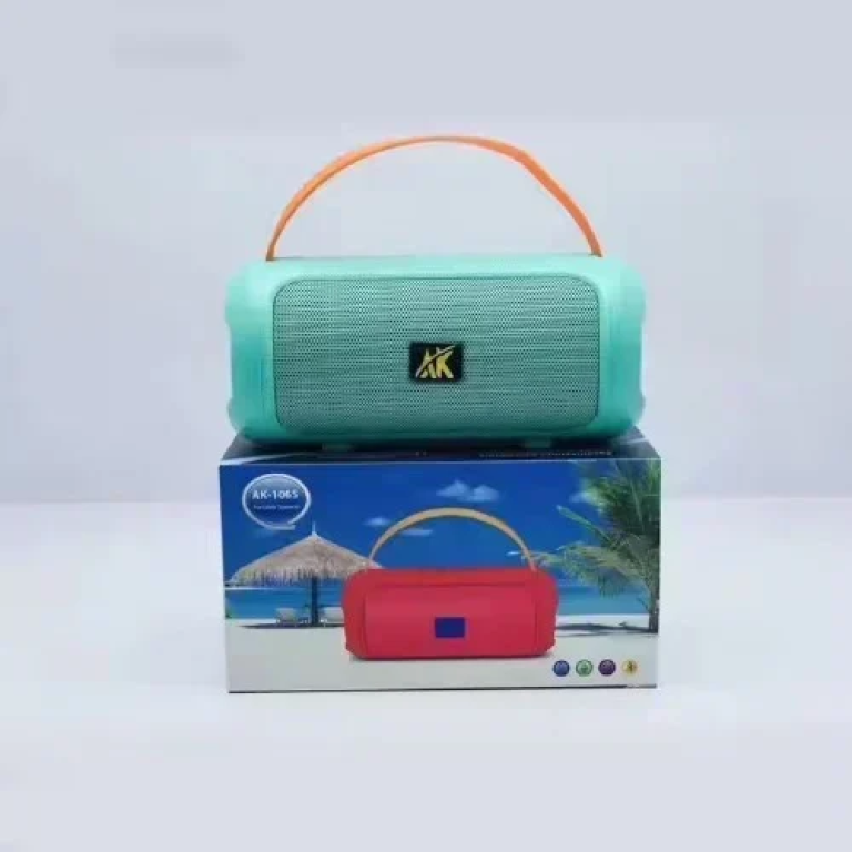 AK-106S Ασύρματο Φορητό Ηχείο Bluetooth Mini Speaker με λαβή μεταφοράς TF/USB/FM/AUX - Πράσινο