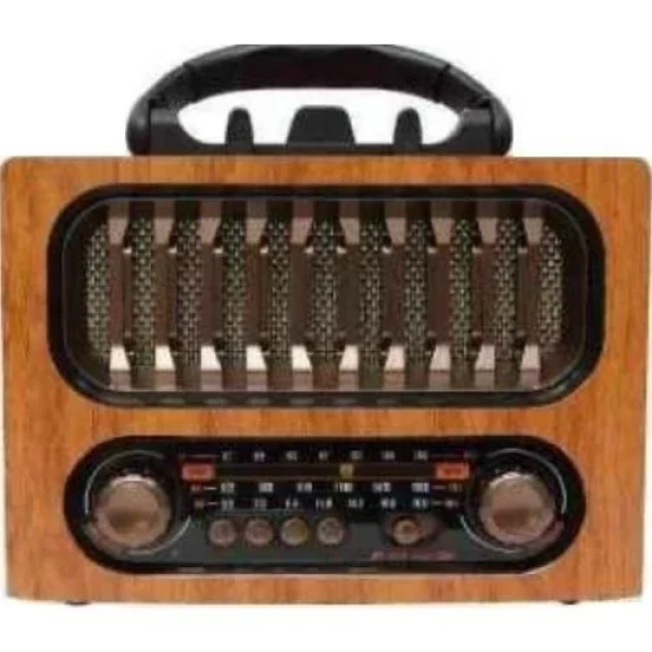 M-1930BT Retro Επιτραπέζιο Ραδιόφωνο Επαναφορτιζόμενο με Bluetooth & USB Καφέ
