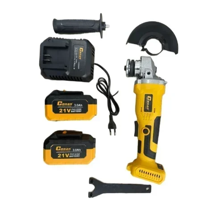 Γωνιακός Τροχός Ρεύματος 125mm 10000r/min με LED Φως & 2 Μπαταρίες 21V 3.0Ah Conan COLA08110