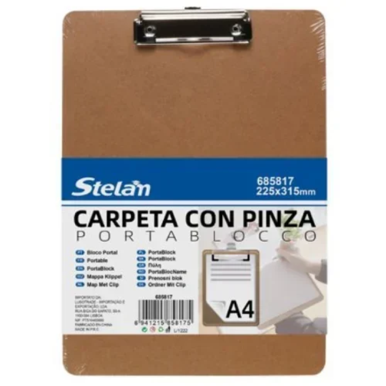 Ντοσιέ με Κλιπ Ανοιχτό Α4 315x225mm Stelan 685817 - Καφέ