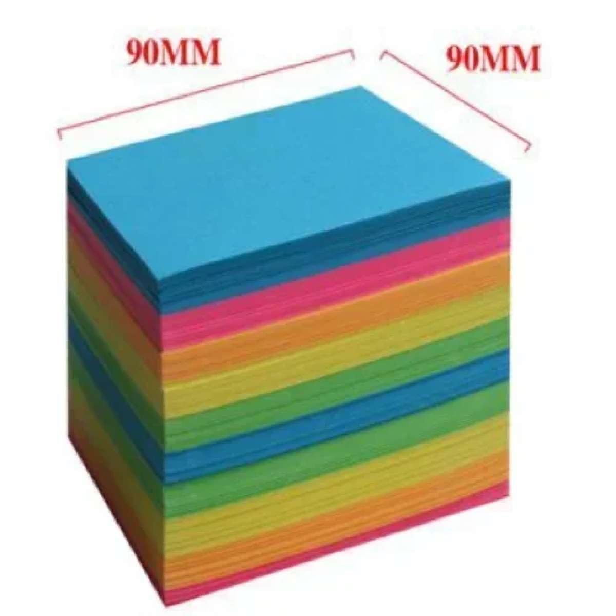 Αυτοκόλλητα Χαρτάκια Σημειώσεων 850φ. 90x90mm Πολύχρωμα Stelan 863684