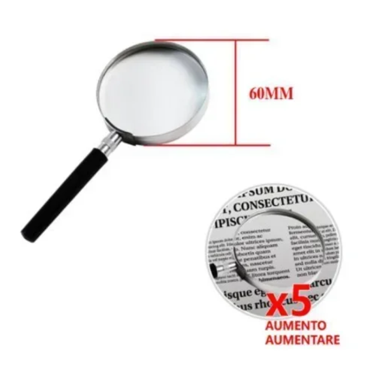 Μεγεθυντικός Φακός 60mm 5x Stelan 687971