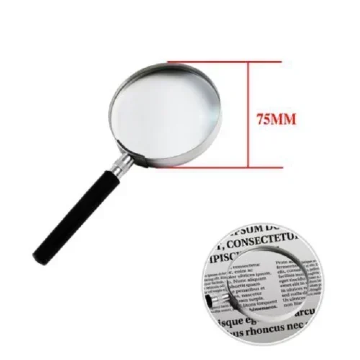 Μεγεθυντικός Φακός 75mm Stelan 687972
